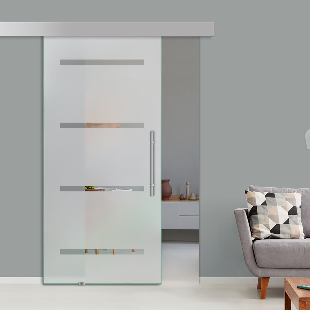 (Ready to Ship) Sliding Glass Barn Door | ++Liquidation Sale++ - DoorDiscounter