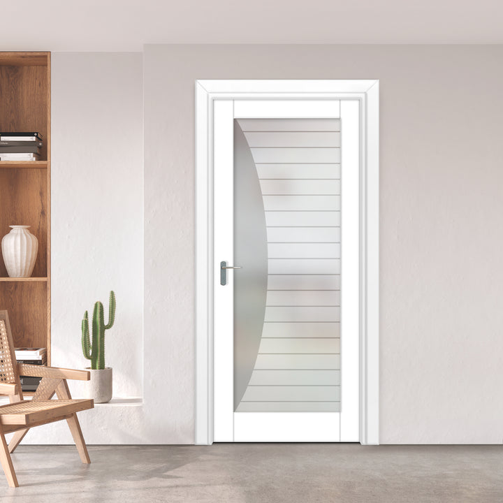 INTERIOR DOOR WITH FROSTED GLASS PANEL IDGP - 0088 - DoorDiscounter