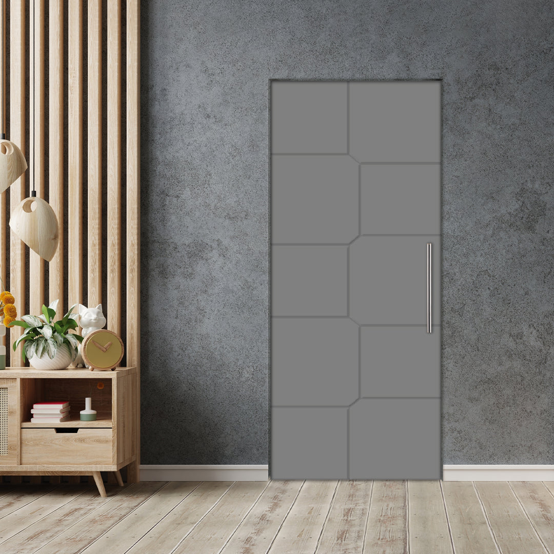Self Closing Pivot Door with CNC Engraving Design PMR1 - 0621 - DoorDiscounter