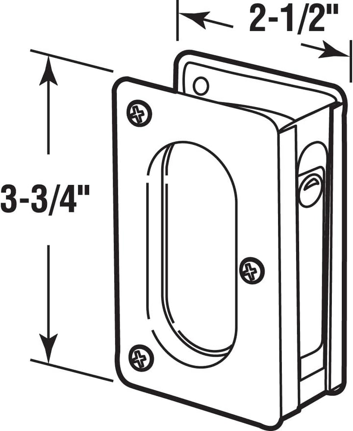 Closet, Pocket and Sliding Door Passage Pull Handle - DoorDiscounter