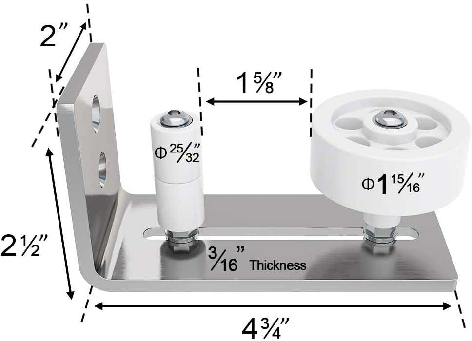 Bottom Floor Guide for Sliding Barn Door BFBD - 3388 - DoorDiscounter