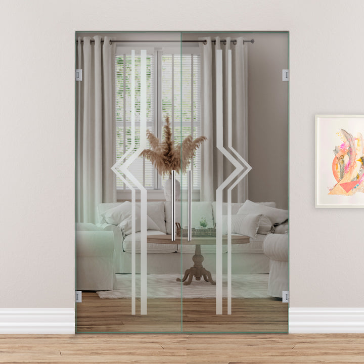 Double Swing Glass Door SGD2 - 1776 - DoorDiscounter