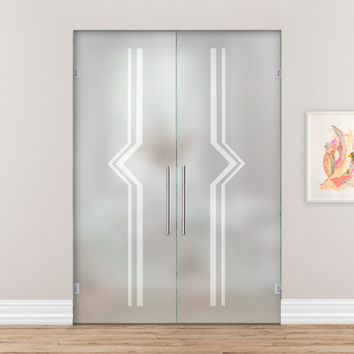 Double Swing Glass Door SGD2 - 1776 - DoorDiscounter