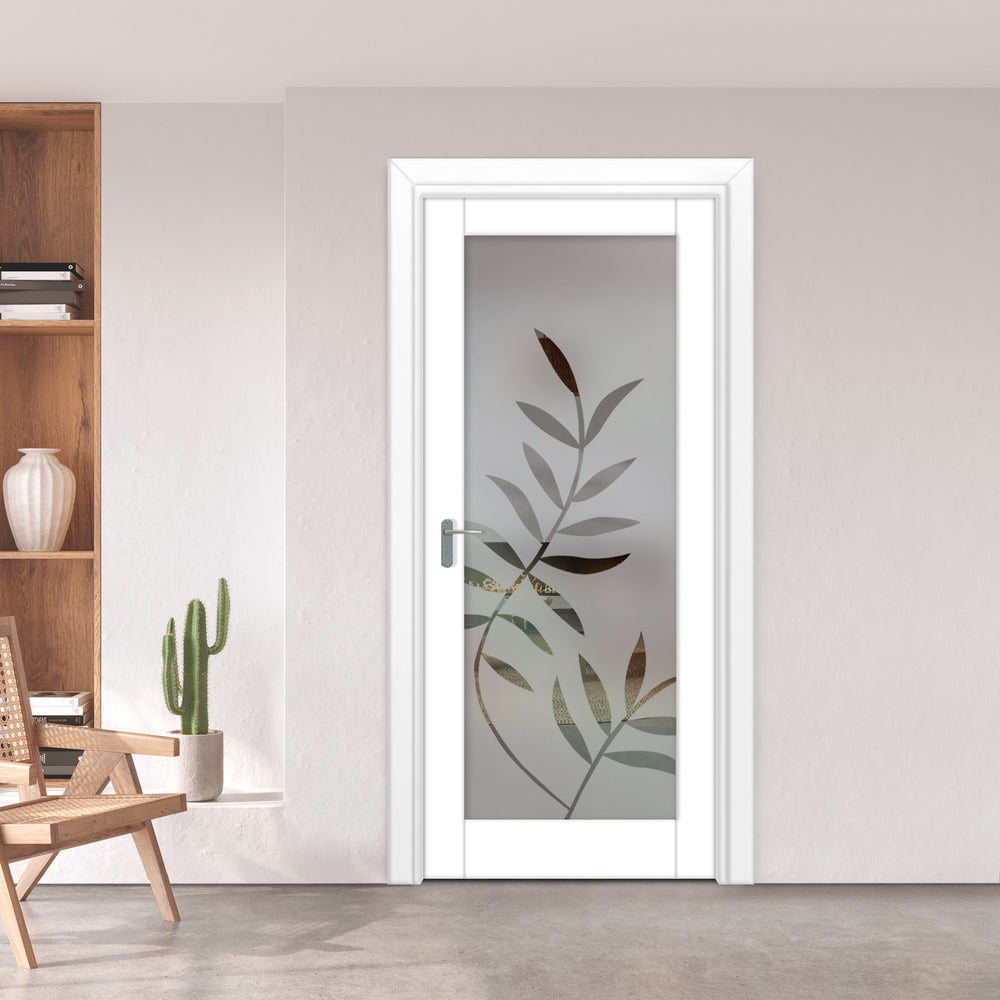 INTERIOR DOOR WITH FROSTED GLASS PANEL IDGP - 2680 - DoorDiscounter
