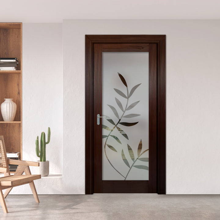 INTERIOR DOOR WITH FROSTED GLASS PANEL IDGP - 2680 - DoorDiscounter