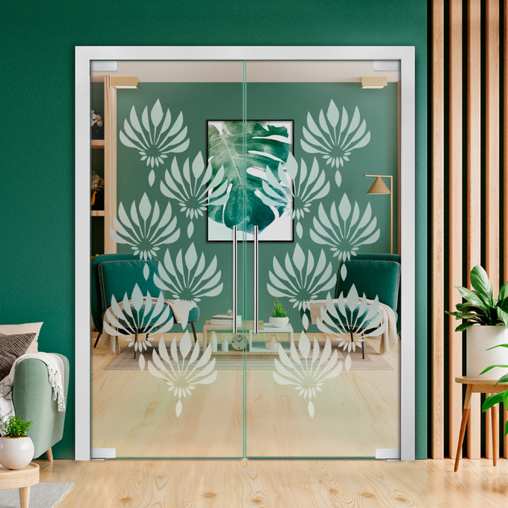 Frameless Double Pivot Glass Door with Self Closing Pivot Hinges FDPG - 2276 - DoorDiscounter