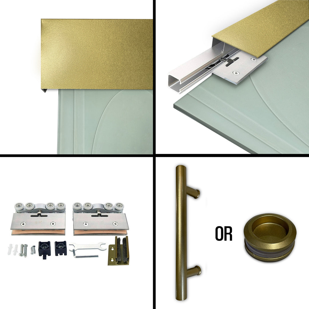 Sliding Glass Barn Door Alu100 SGBD - 1495 - DoorDiscounter