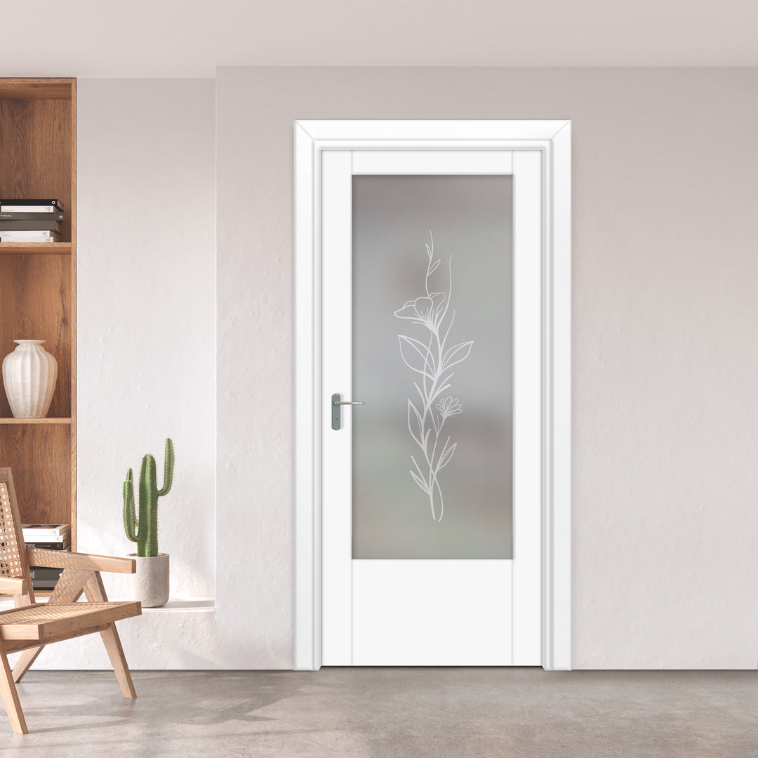 INTERIOR DOOR WITH FROSTED GLASS PANEL IDGP -0232 - DoorDiscounter
