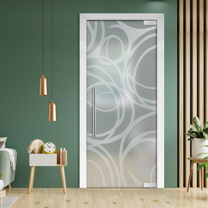 Frameless Glass Pivot Door with Self Closing Hinges FGP1 - 1939 - DoorDiscounter