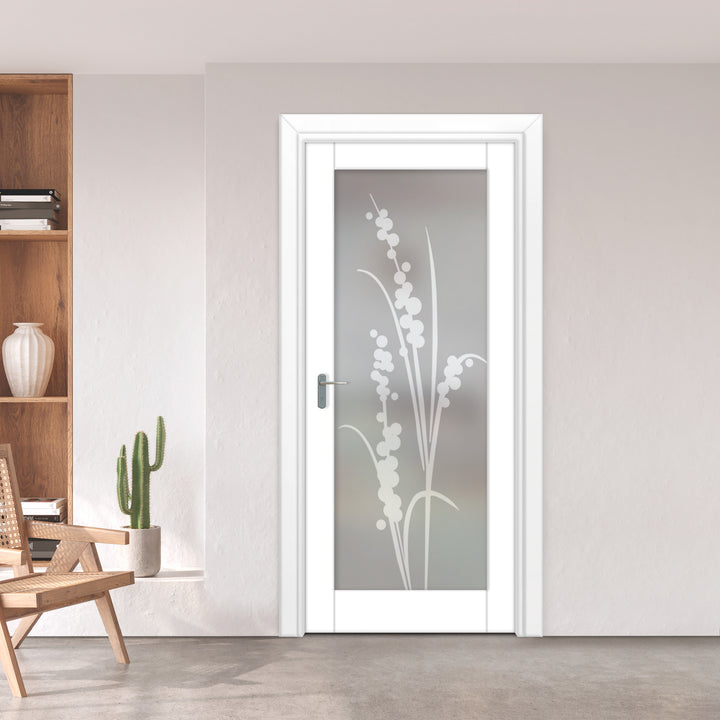 INTERIOR DOOR WITH FROSTED GLASS PANEL IDGP - 2675 - DoorDiscounter