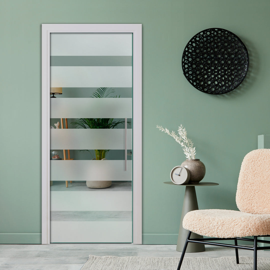 SLIDING POCKET GLASS DOOR WITH TRACK SYSTEM SPTS - 2554 - DoorDiscounter