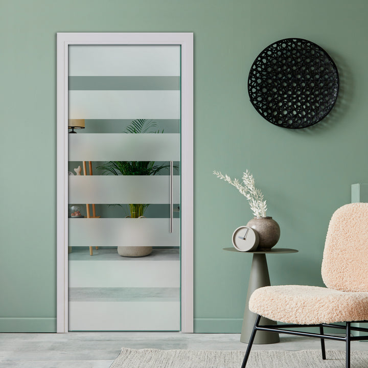 SLIDING POCKET GLASS DOOR WITH TRACK SYSTEM SPTS - 2554 - DoorDiscounter