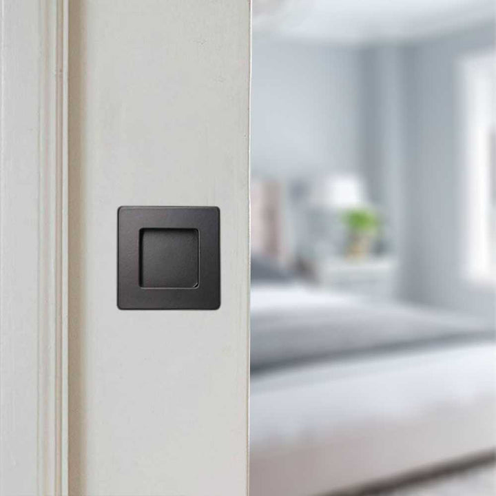 Pull Flush Door Handle Modern Black Steel Drawer Door Pulls KNJB - 3134 - DoorDiscounter