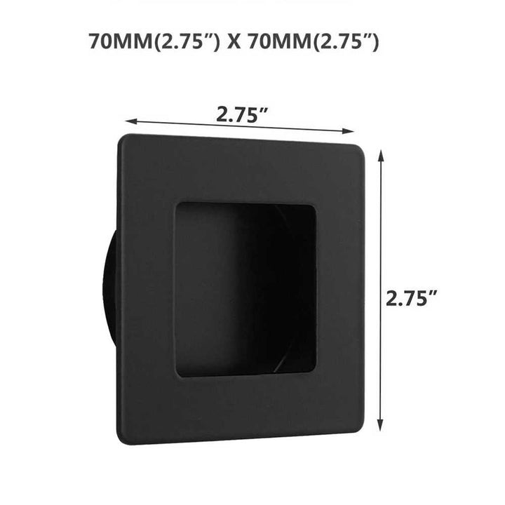 Pull Flush Door Handle Modern Black Steel Drawer Door Pulls KNJB - 3134 - DoorDiscounter