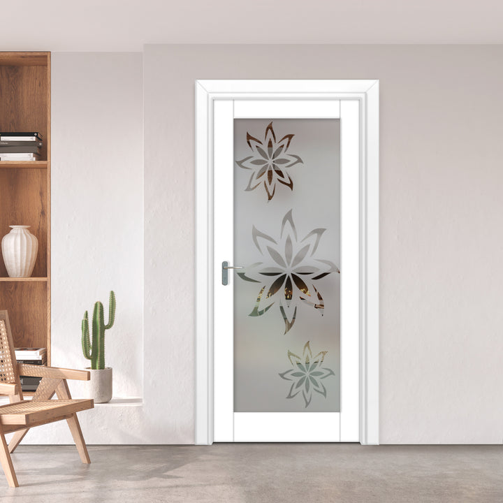 INTERIOR DOOR WITH FROSTED GLASS PANEL IDGP - 2673 - DoorDiscounter