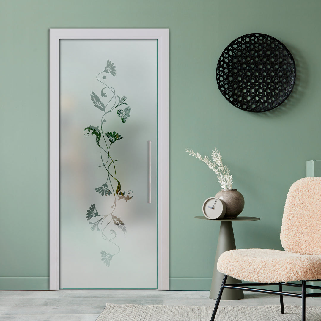 SLIDING POCKET GLASS DOOR WITH TRACK SYSTEM SPTS - 2555 - DoorDiscounter