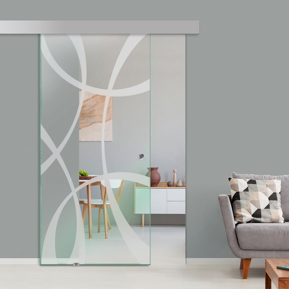 Sliding Glass Barn Door Alu100 SGBD - 1591 - DoorDiscounter