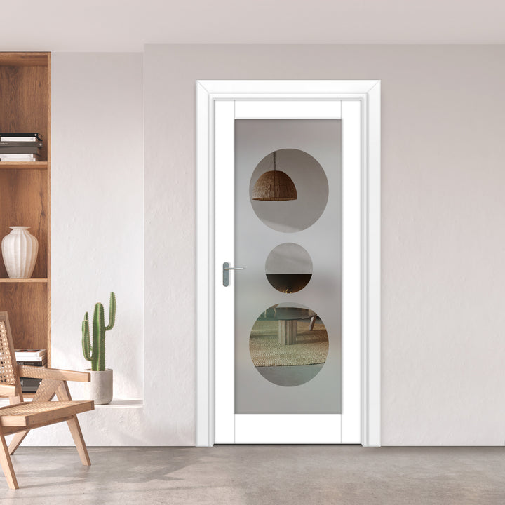INTERIOR DOOR WITH FROSTED GLASS PANEL IDGP - 2667 - DoorDiscounter