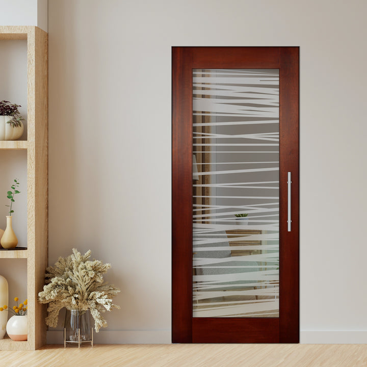 Self Closing Pivot Wooden Glass Door Pwgd - 0425 - DoorDiscounter