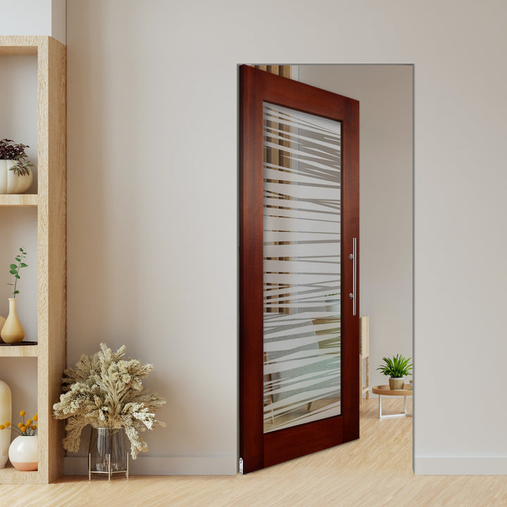 Self Closing Pivot Wooden Glass Door Pwgd - 0425 - DoorDiscounter
