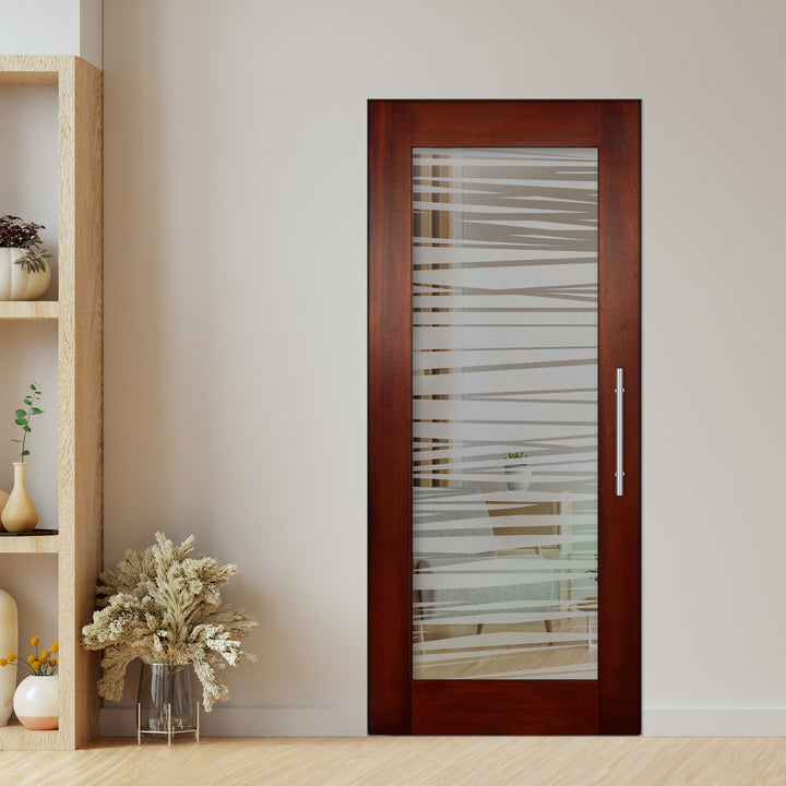 Self Closing Pivot Wooden Glass Door Pwgd - 0425 - DoorDiscounter