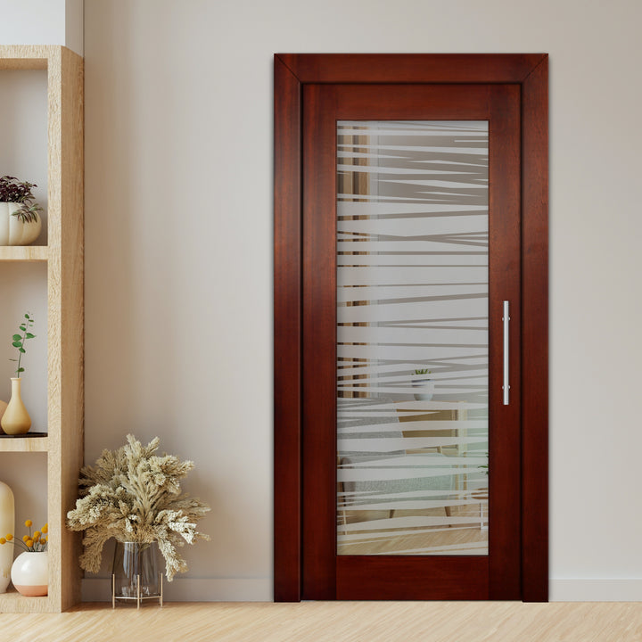 Self Closing Pivot Wooden Glass Door Pwgd - 0425 - DoorDiscounter