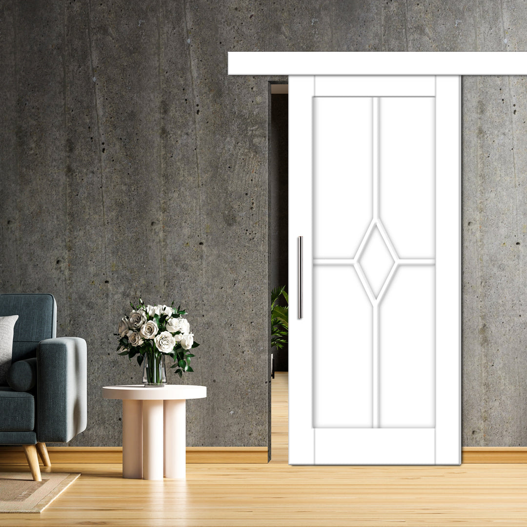 SHAKER PANEL SLIDING BARN DOOR SPSD - 3310 - DoorDiscounter