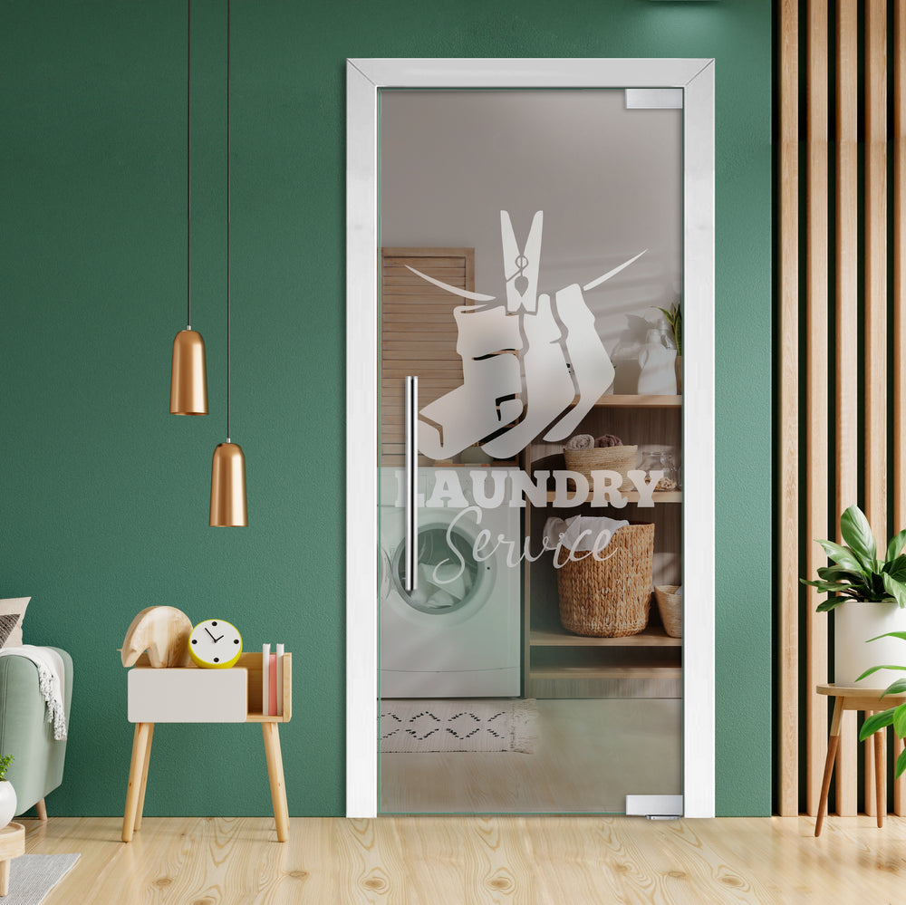 Frameless Glass Pivot Door with Self Closing Hinges FGP1 - 2032 - DoorDiscounter
