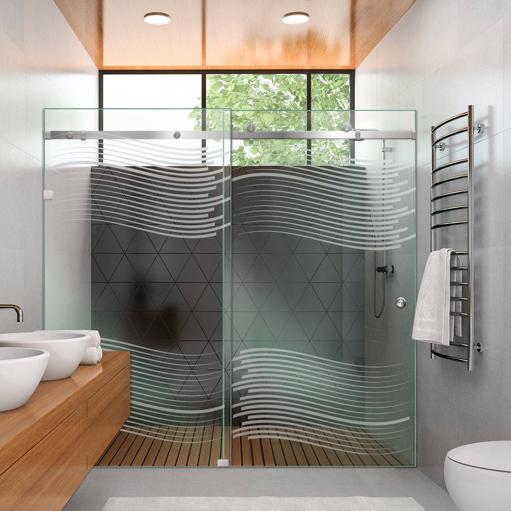 SHOWER GLASS SLIDING DOORS SGSD - 2793 - DoorDiscounter
