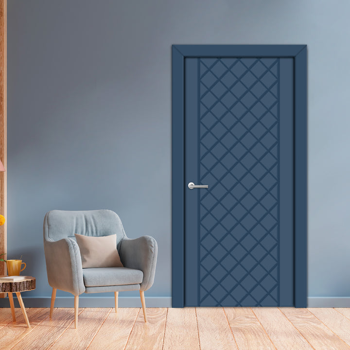 Interior Hinged Flush Door With Engraved Design Ihfc - 3914