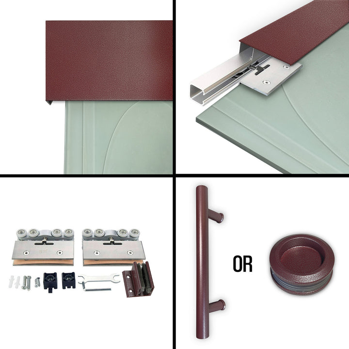 Sliding Glass Barn Door Alu100 SGBD - 1484 - DoorDiscounter