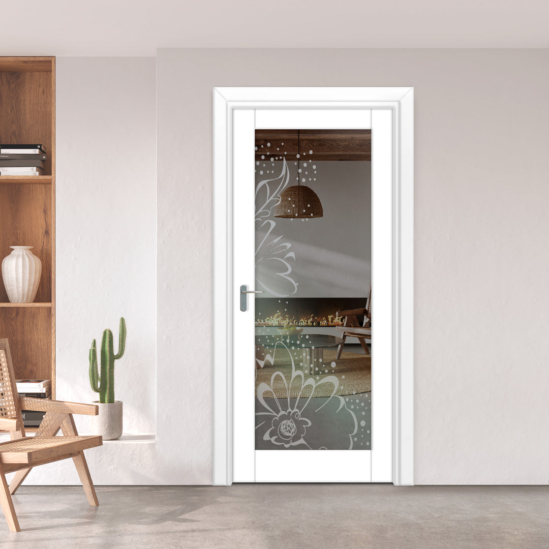 INTERIOR DOOR WITH FROSTED GLASS PANEL IDGP -0242 - DoorDiscounter