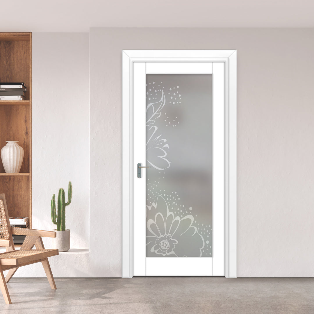 INTERIOR DOOR WITH FROSTED GLASS PANEL IDGP -0242 - DoorDiscounter