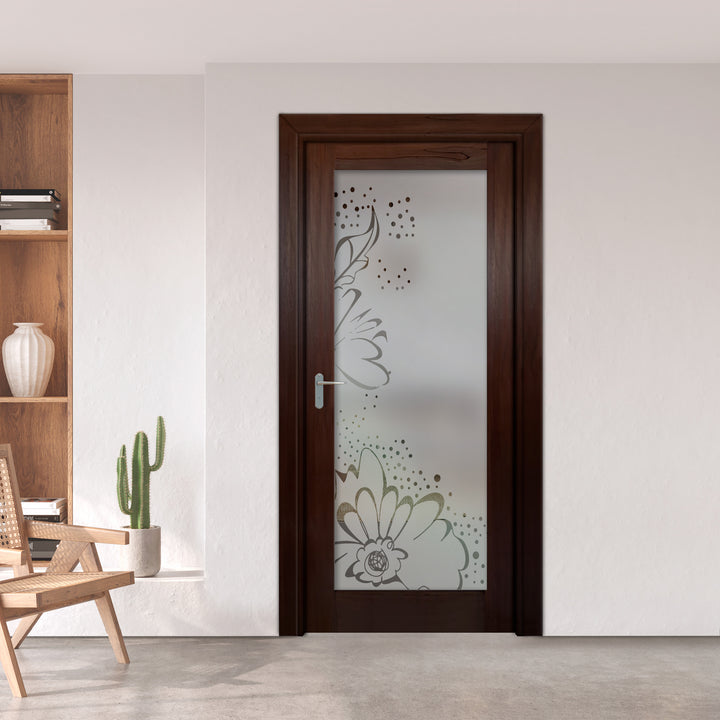 INTERIOR DOOR WITH FROSTED GLASS PANEL IDGP -0242 - DoorDiscounter