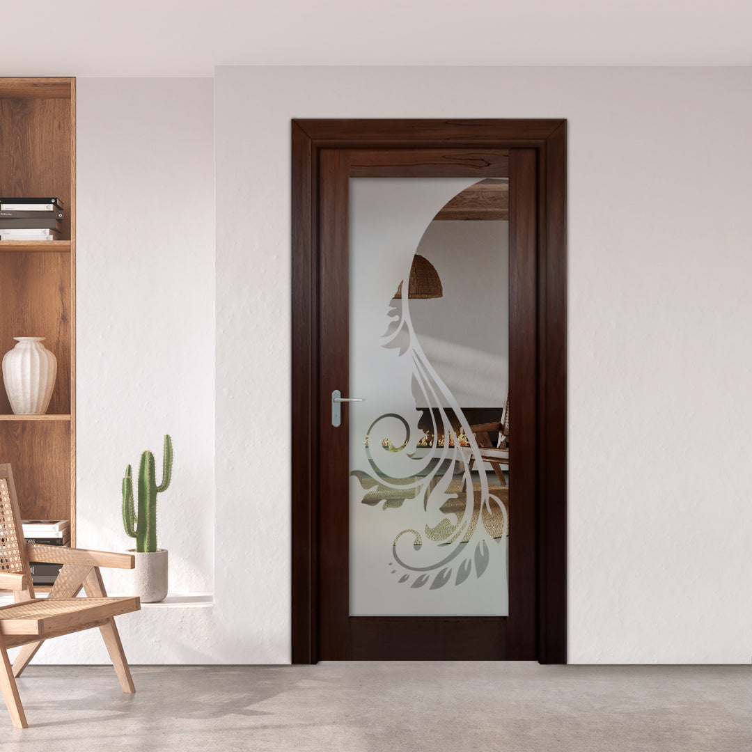 INTERIOR DOOR WITH FROSTED GLASS PANEL IDGP - 2727 - DoorDiscounter