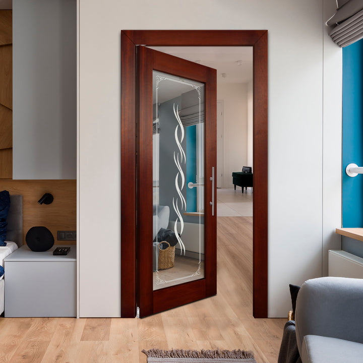 Self Closing Pivot Wooden Mirror Door Pwmd - 0783 - DoorDiscounter