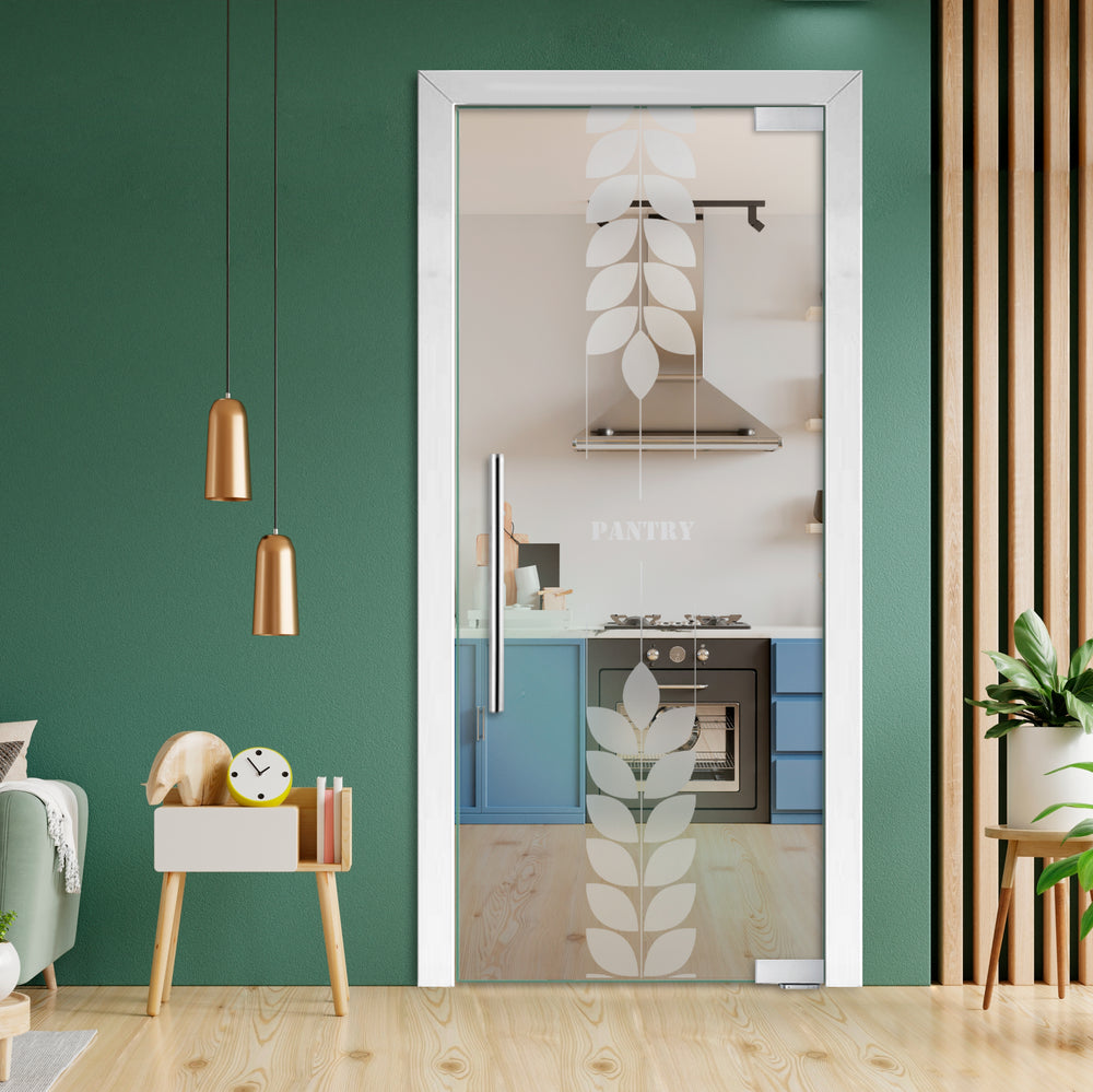Frameless Glass Pivot Door with Self Closing Hinges FGP1 - 2009 - DoorDiscounter