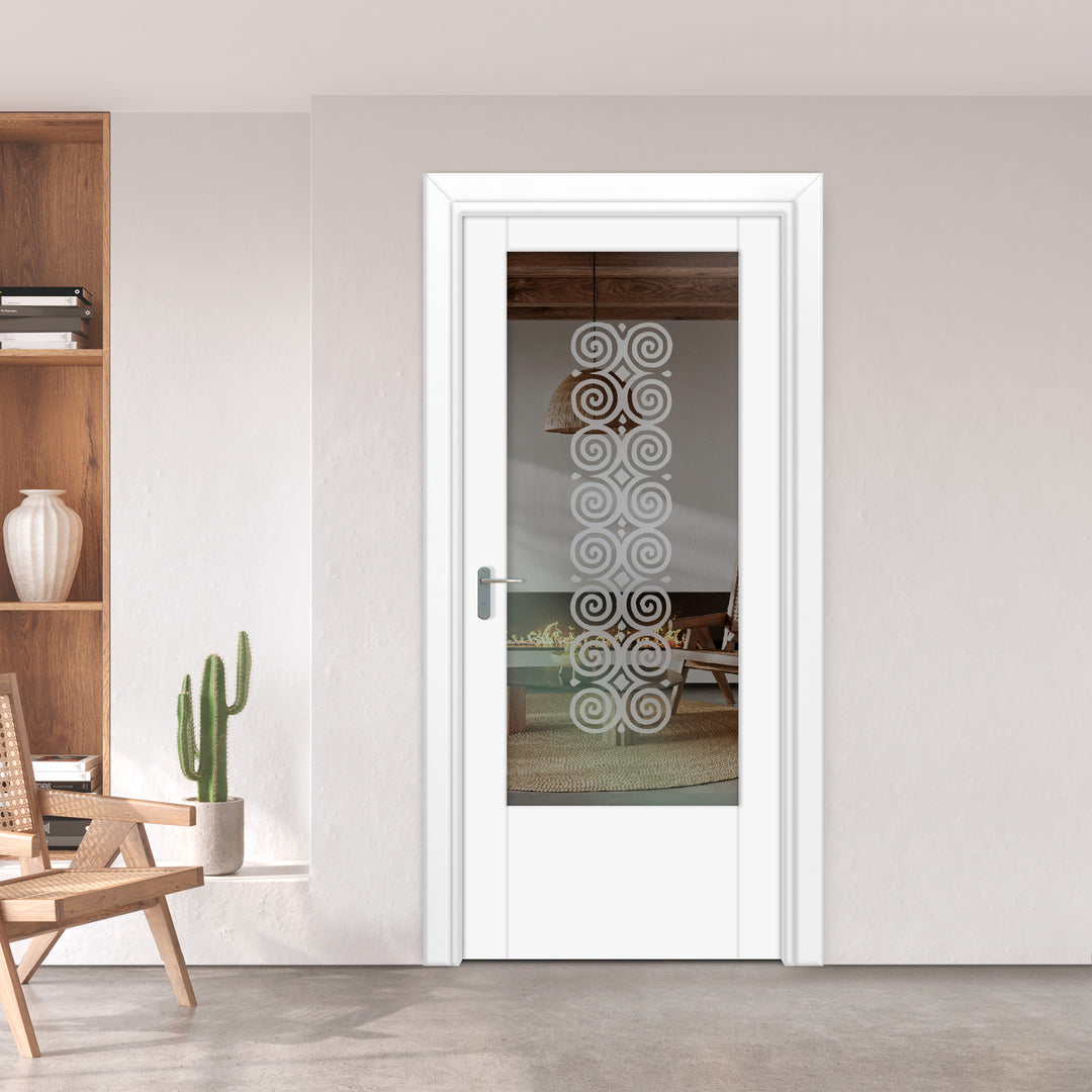 INTERIOR DOOR WITH FROSTED GLASS PANEL IDGP -0235 - DoorDiscounter