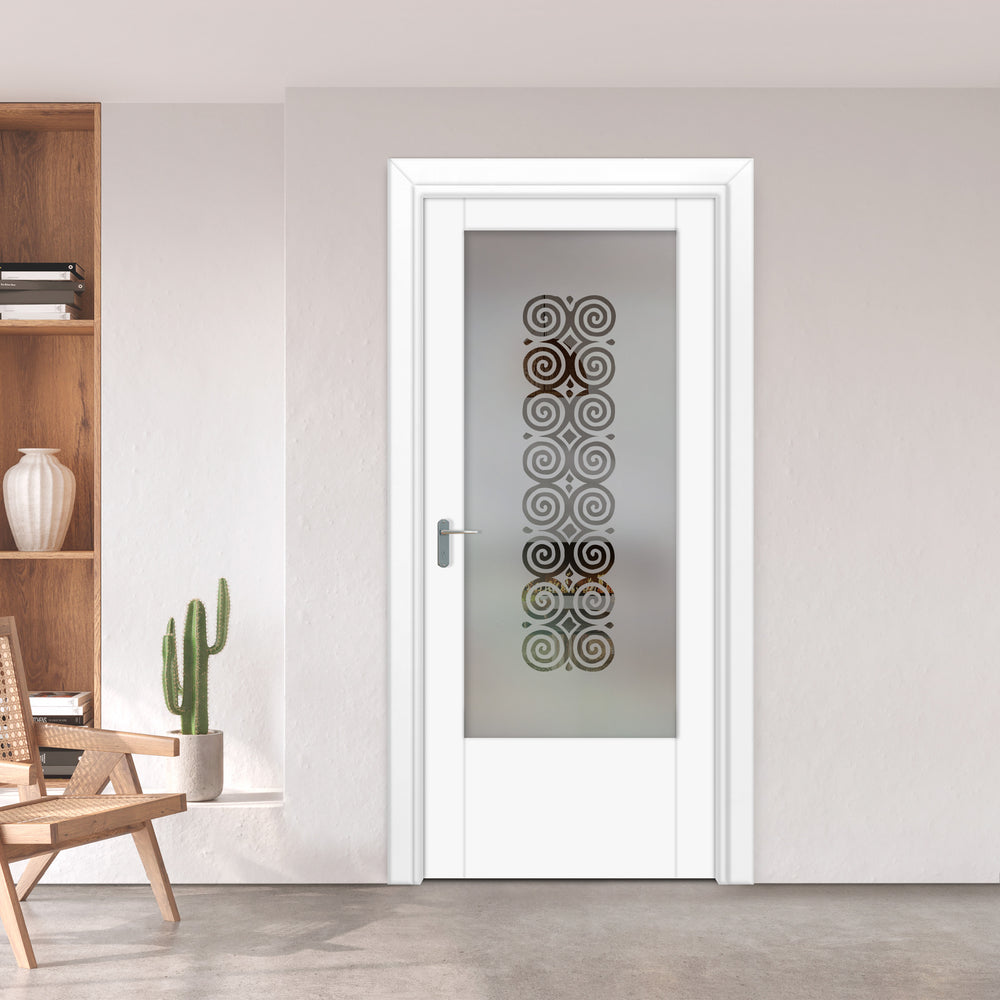 INTERIOR DOOR WITH FROSTED GLASS PANEL IDGP -0235 - DoorDiscounter