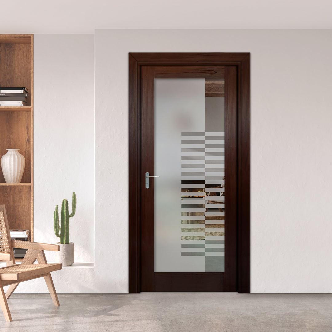INTERIOR DOOR WITH FROSTED GLASS PANEL IDGP - 0091 - DoorDiscounter