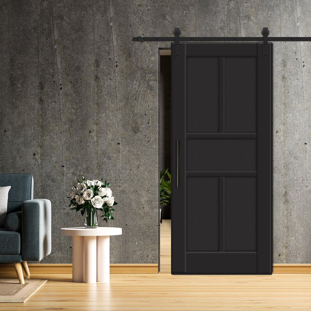 SHAKER PANEL SLIDING BARN DOOR SPSD - 3339 - DoorDiscounter