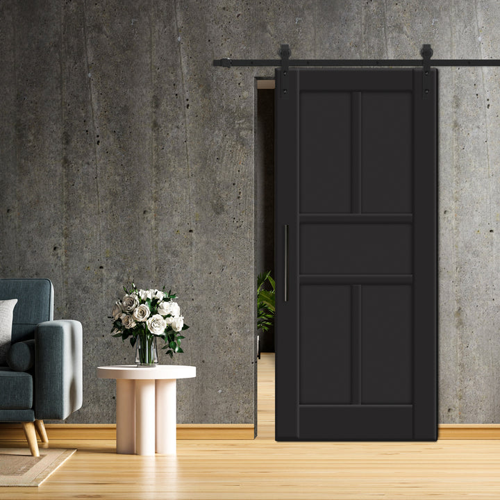 SHAKER PANEL SLIDING BARN DOOR SPSD - 3339 - DoorDiscounter