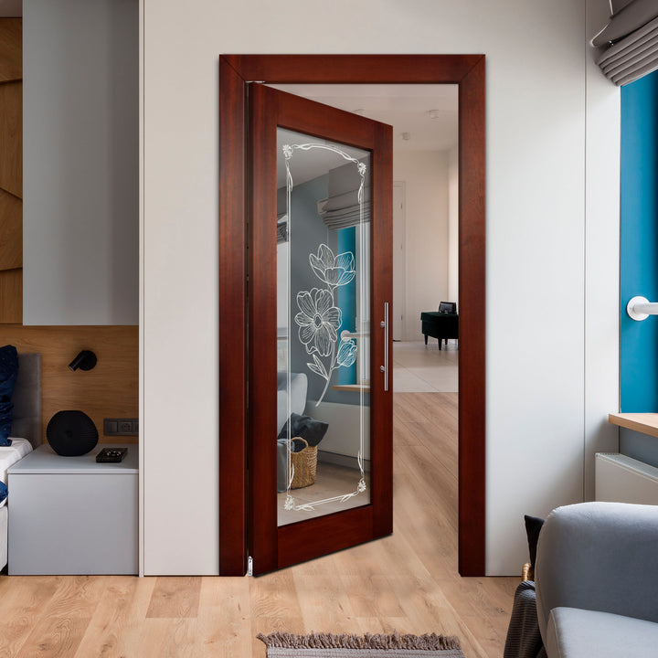 Self Closing Pivot Wooden Mirror Door Pwmd - 0784 - DoorDiscounter