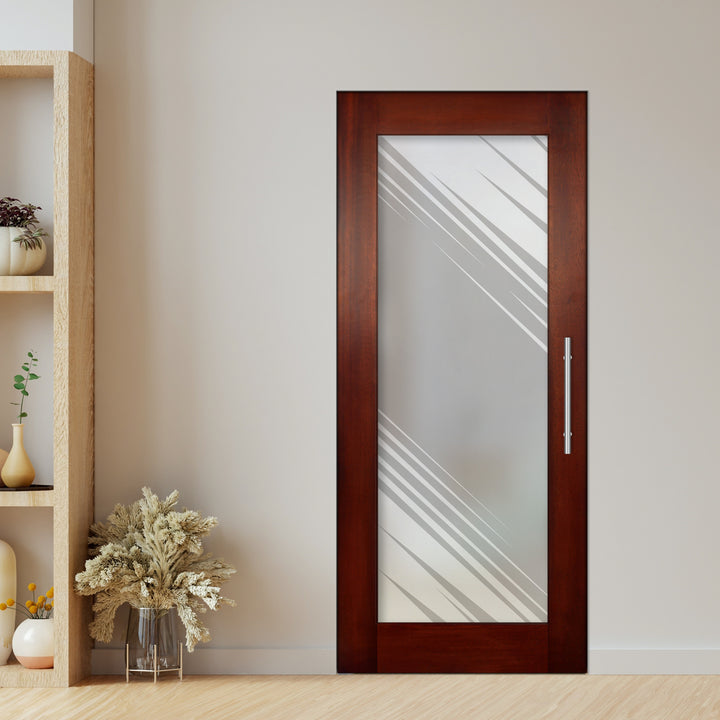 Self Closing Pivot Wooden Glass Door Pwgd - 0810 - DoorDiscounter