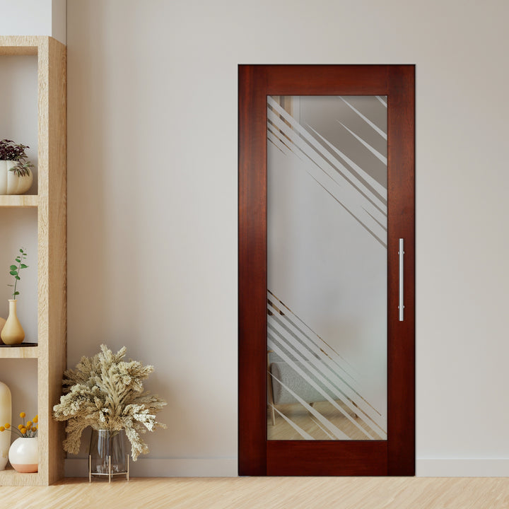 Self Closing Pivot Wooden Glass Door Pwgd - 0810 - DoorDiscounter