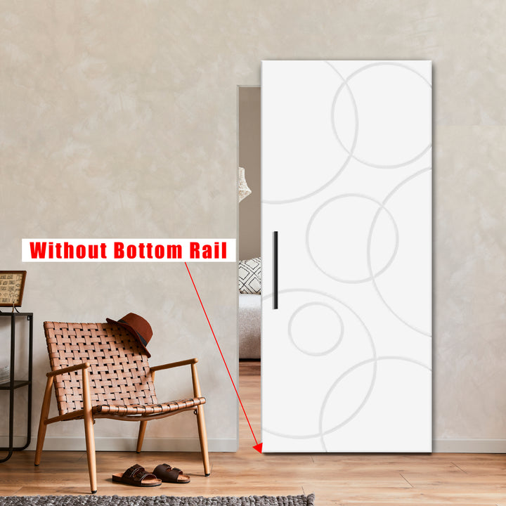 Flush Sliding Barn Door Hidden / Invisible Hardware FHID - 1019 - DoorDiscounter