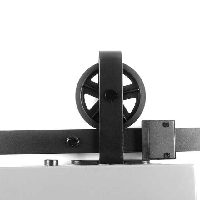 Carbon Steel Sliding Wood Barn Door Hardware Kit ADGR - 3405 - DoorDiscounter