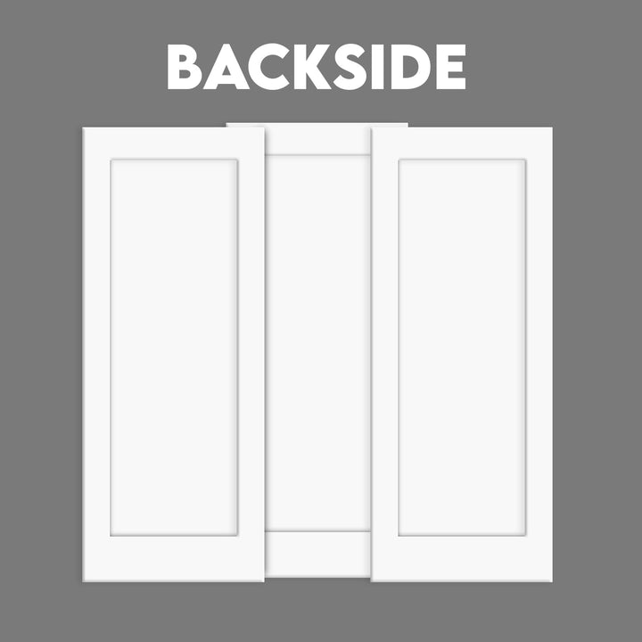 3 Leaf Mirror Effect Bypass Closet Door MEC3 - 0192 - DoorDiscounter