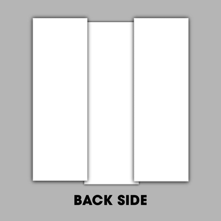 3 Leaf Bypass Sliding Closet Door With Modern Engraved Design 3Scd - 0111 - DoorDiscounter