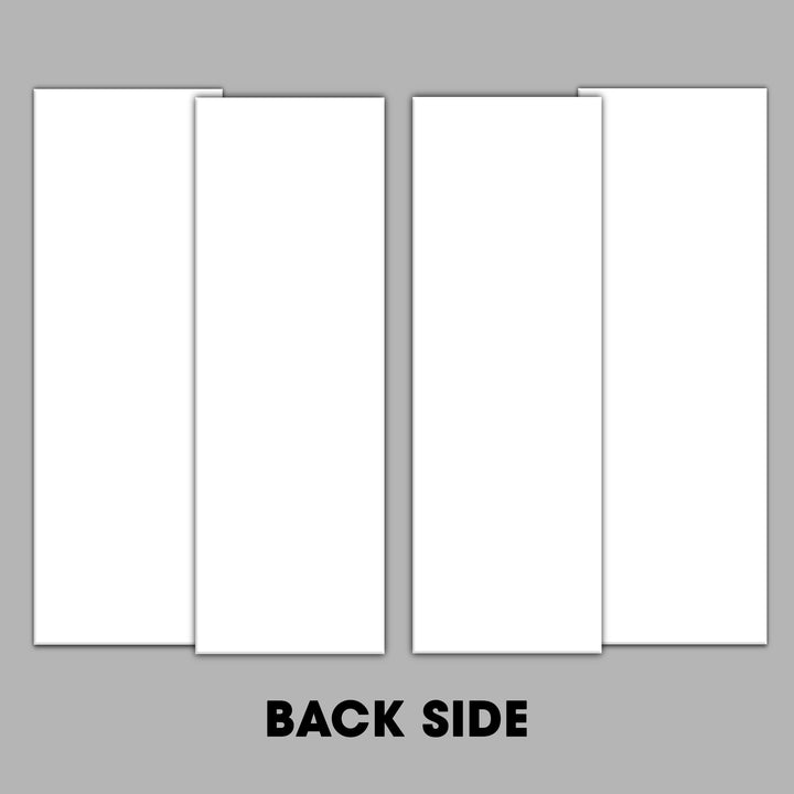 4- Leaf Bypass Sliding Closet Door & Geometric Engraved Design 4Scd- 0070